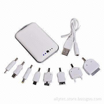 Mini Power Bank, 5V/1,000mAh Input, 3,000mAh Capacity, Ultra Slim Design, Extra High Power